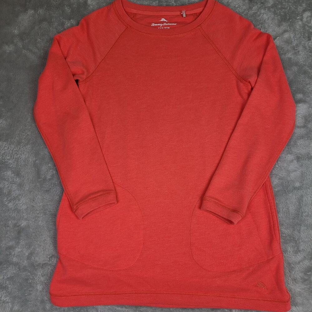 Tommy Bahama‎ Coral Sun Fade Crew Sweatshirt -Womens sz XXS Pink